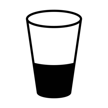 web, mobil ve infographics, vektör çizim için cam satırı simgesi