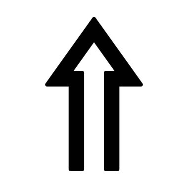 web, mobil ve infographics, vektör çizim için ok satırı simgesi