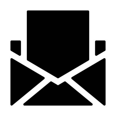 web, mobil ve infographics, vektör çizim için zarf satırı simgesi