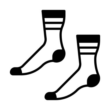 Web, mobil ve infographics, vektör çizim için simge çorap satır