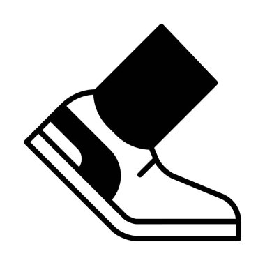 Satırı simgesi Web, mobil ve infographics, vektör çizim yürüme