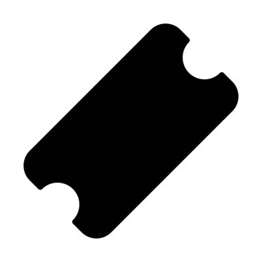 Web, mobil ve infographics, vektör çizim için bilet satırı simgesi