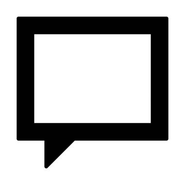 web, mobil ve infographics, vektör çizim için sohbet satırı simgesi