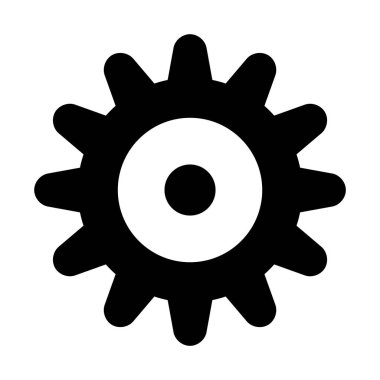 web, mobil ve infographics, vektör çizim için dişli satırı simgesi