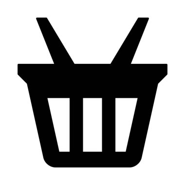 web, mobil ve infographics, vektör çizim için gıda sepeti satırı simgesi