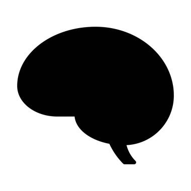 Web, mobil ve infographics, vektör çizim için beyin satırı simgesi