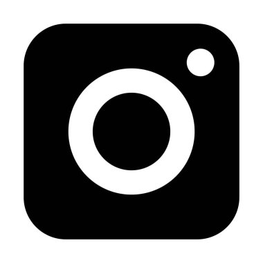 web, mobil ve infographics, vektör çizim instagram satırı simgesi