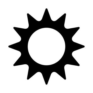 Güneş simgesi Web, mobil ve infographics, vektör çizim çizgisi