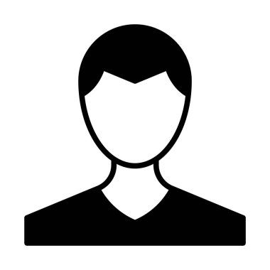 Web, mobil ve infographics, vektör çizim için profil satırı simgesi