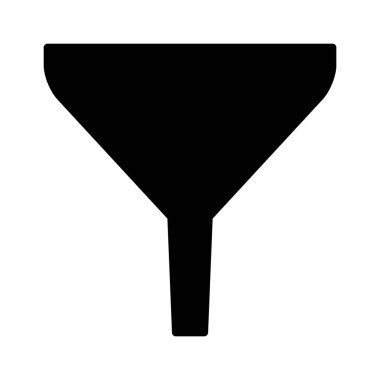 satırı simgesi web, mobil ve infographics, vektör çizim için huni