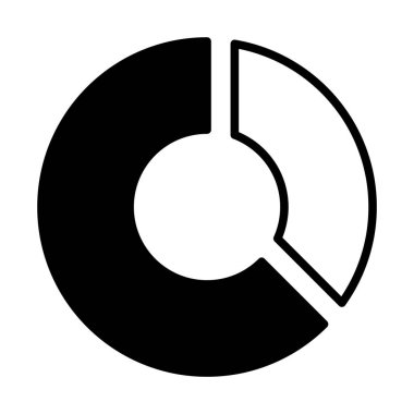 web, mobil ve infographics, vektör çizim için diyagramı Radyal satırı simgesi