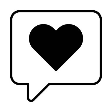 web, mobil ve infographics, vektör çizim için sohbet kabarcık satırı simgesi