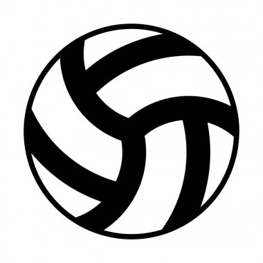 Web, mobil ve infographics, vektör çizim için Voleybol satırı simgesi