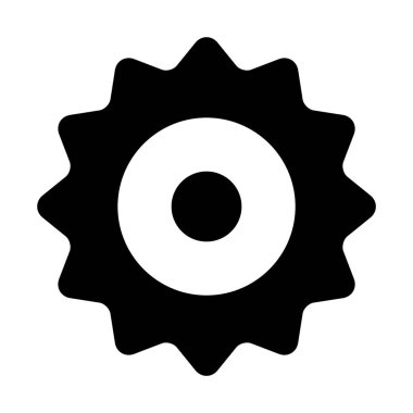 web, mobil ve infographics, vektör çizim için dişli satırı simgesi