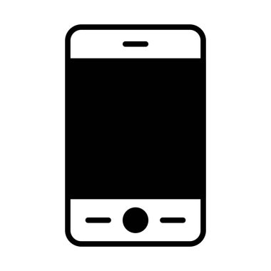 Web, mobil ve infographics, vektör çizim için Smartphone satırı simgesi