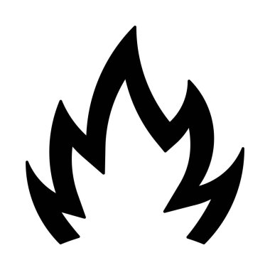 Yangın satırı simgesi Web, mobil ve infographics, vektör çizim