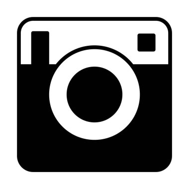 web, mobil ve infographics, vektör çizim instagram satırı simgesi