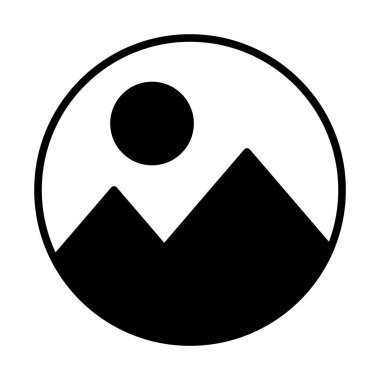 dağlar hattı web, mobil için simge ve infographics, vektör çizim