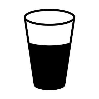 web, mobil ve infographics, vektör çizim için cam satırı simgesi