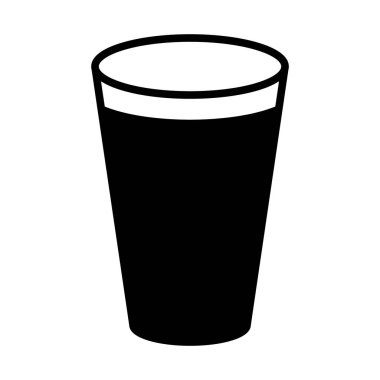 web, mobil ve infographics, vektör çizim için cam satırı simgesi