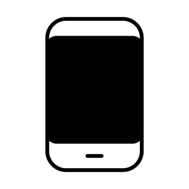 Web, mobil ve infographics, vektör çizim için Smartphone satırı simgesi