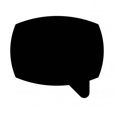 web, mobil ve infographics, vektör çizim için sohbet kabarcık satırı simgesi