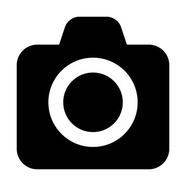 web, mobil ve infographics, vektör çizim için kamera satırı simgesi