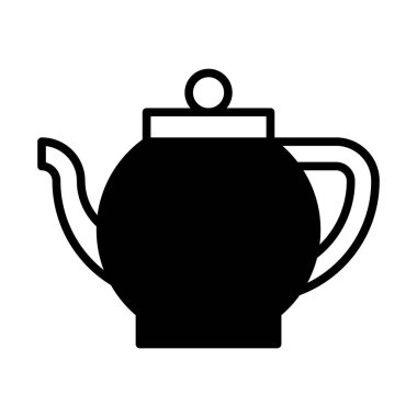 web, mobil ve infographics, vektör çizim için su ısıtıcısı satırı simgesi