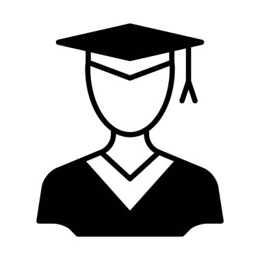 web, mobil ve infographics, vektör çizim için lisansüstü satırı simgesi