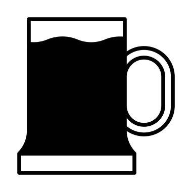 Web, mobil ve infographics, vektör çizim için bira satırı simgesi