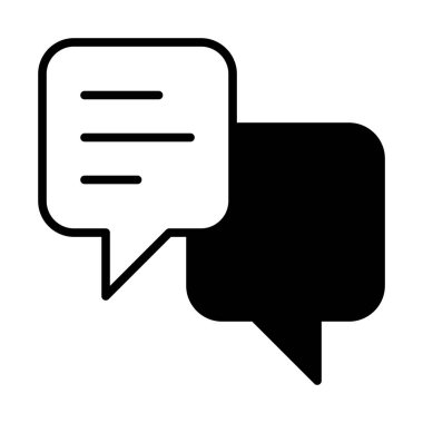 web, mobil ve infographics, vektör çizim için sohbet satırı simgesi