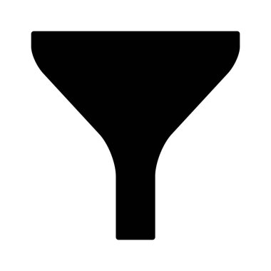 satırı simgesi web, mobil ve infographics, vektör çizim için huni