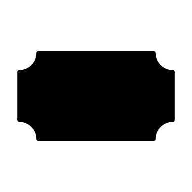 Web, mobil ve infographics, vektör çizim için bilet satırı simgesi