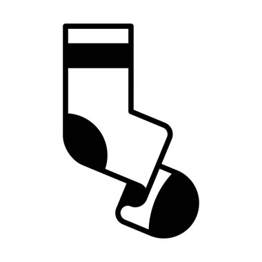 Web, mobil ve infographics, vektör çizim için çorap satırı simgesi