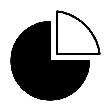 web, mobil ve infographics, vektör çizim için diyagramı Radyal satırı simgesi