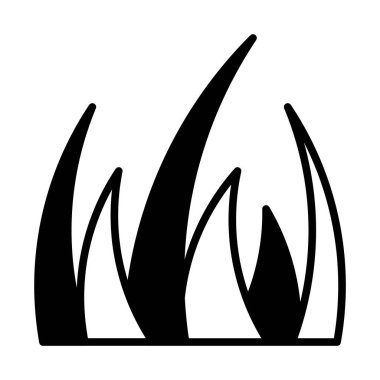 web, mobil ve infographics, vektör çizim için çim satırı simgesi