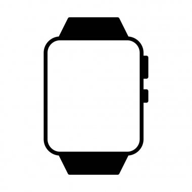  Web, mobil ve infographics, vektör çizim için Apple Watch satırı simgesi