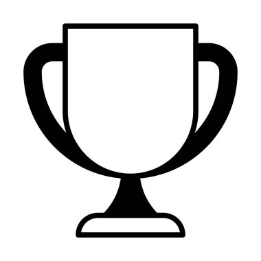 Web, mobil ve infographics, vektör çizim için kupa satırı simgesi