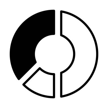 web, mobil ve infographics, vektör çizim için diyagramı Radyal satırı simgesi