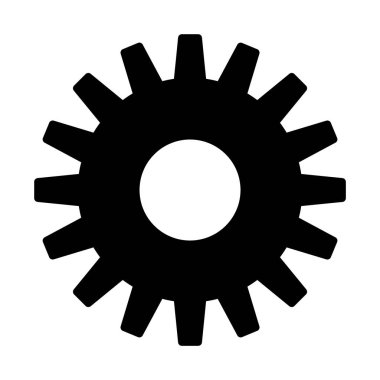 web, mobil ve infographics, vektör çizim için dişli satırı simgesi