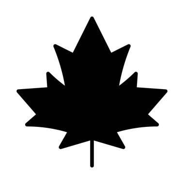 akçaağaç yaprağı satırı simgesi web, mobil ve infographics, vektör çizim için