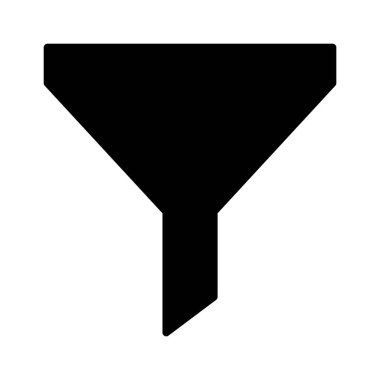 satırı simgesi web, mobil ve infographics, vektör çizim için huni