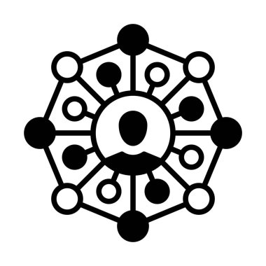 web, mobil ve infographics, vektör çizim için insan iletişimi satırı simgesi