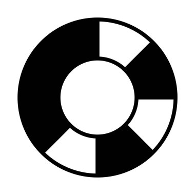 Web, mobil ve infographics, vektör çizim için Radyal diyagram satırı simgesi