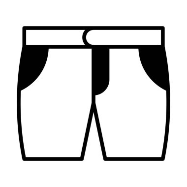 Şort hattı web, mobil için simge ve infographics, vektör çizim