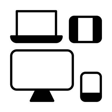 web, mobil ve infographics, vektör çizim için elektronik satırı simgesi