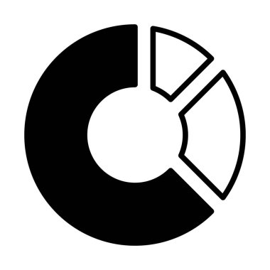 web, mobil ve infographics, vektör çizim için diyagramı Radyal satırı simgesi