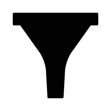 satırı simgesi web, mobil ve infographics, vektör çizim için huni