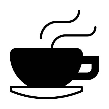 web, mobil ve infographics, vektör çizim için kupa satırı simgesi