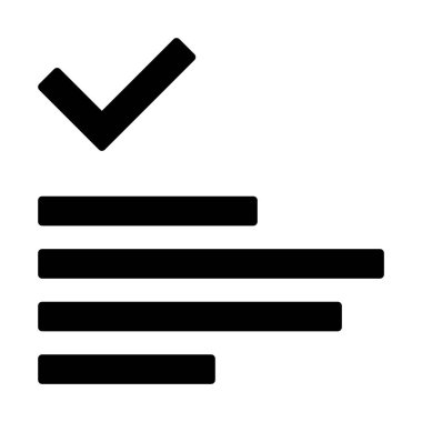 web, mobil ve infographics, vektör çizim için metin bloğu satırı simgesi